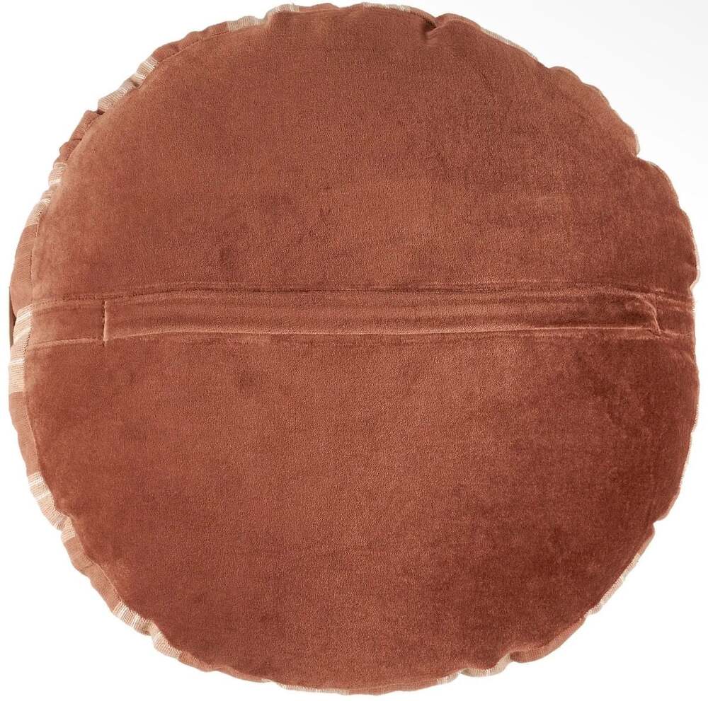 Primitives by Kathy Vintage Shaped Pheasant Round Pillow Plaid Velvet Accent NWT - Picture 3 of 5